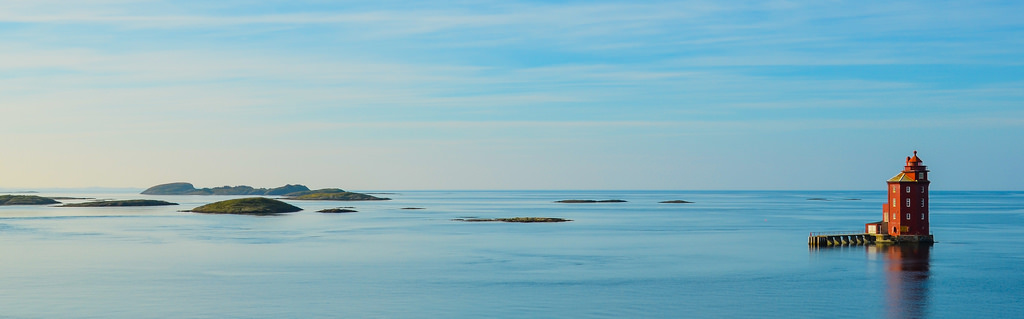 Kjeungskjær Leuchtturm am Trondheim Fjord