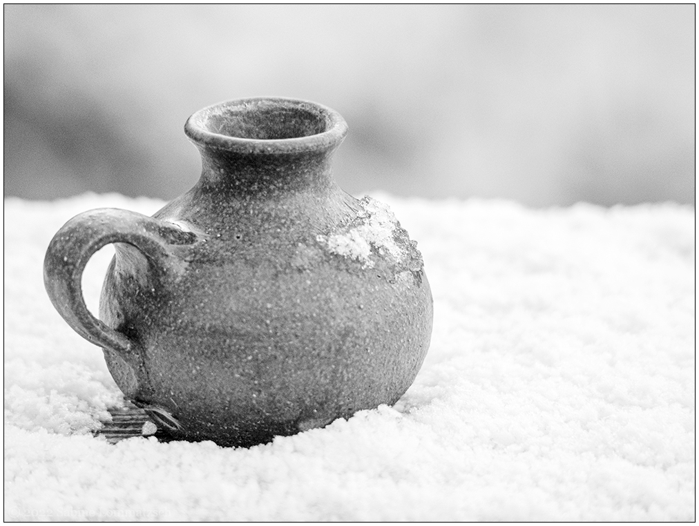 Kleiner Winter in Schwarzweiß