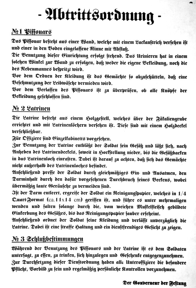 Kloordnung  sw