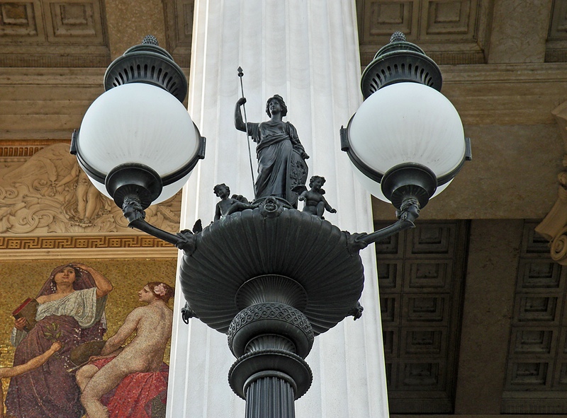Laterne beim Parlament in Wien