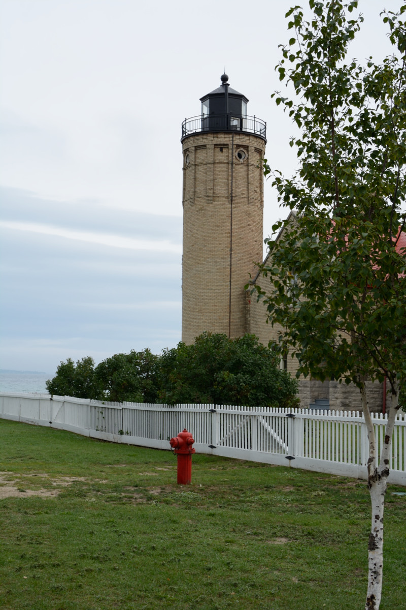 Leuchtturm an der Mackinac Bridge