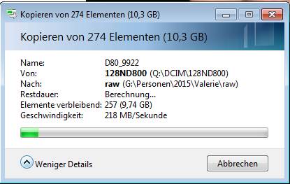 Lexar Lesegeschwindigkeit...