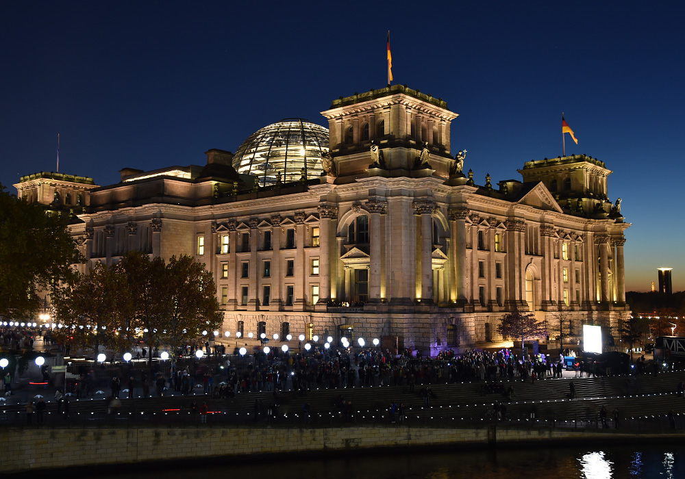Lichtgrenze, 25 Jahre Berliner Mauer