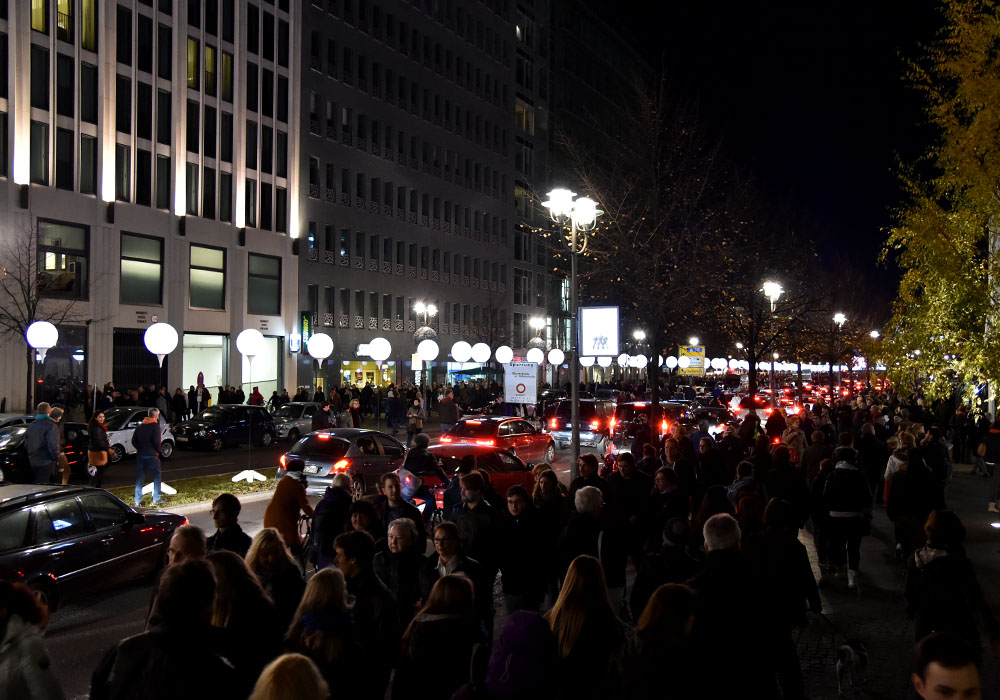 Lichtgrenze, 25 Jahre Berliner Mauer
