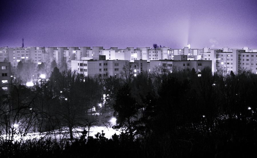 München bei Nacht und Nebel