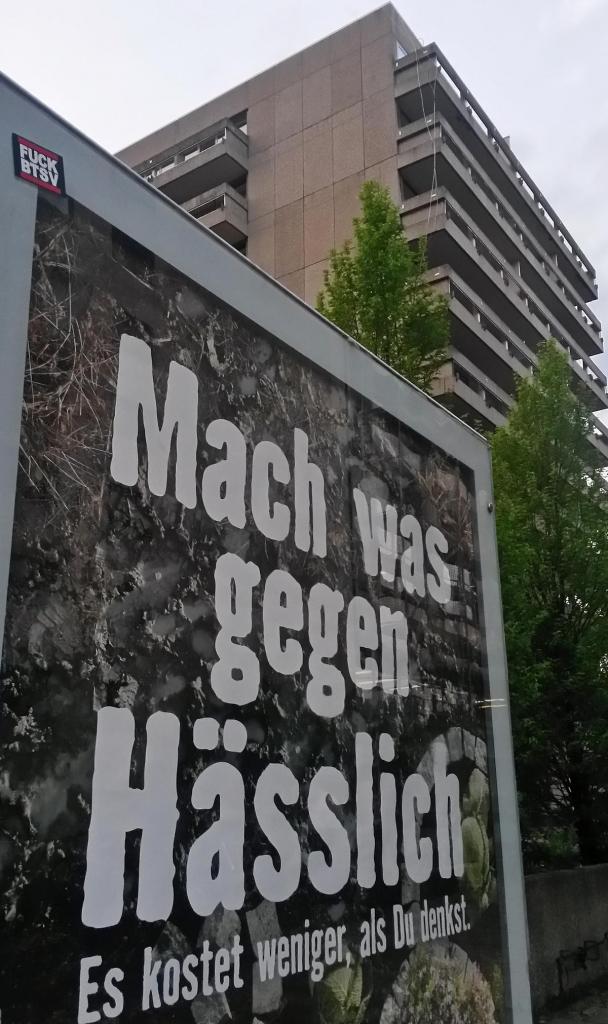 Mach was gegen hässlich