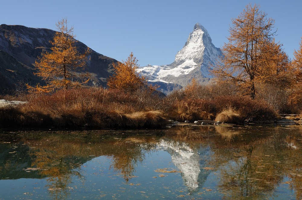 Matterhorn Spiegelung im Grindjsee