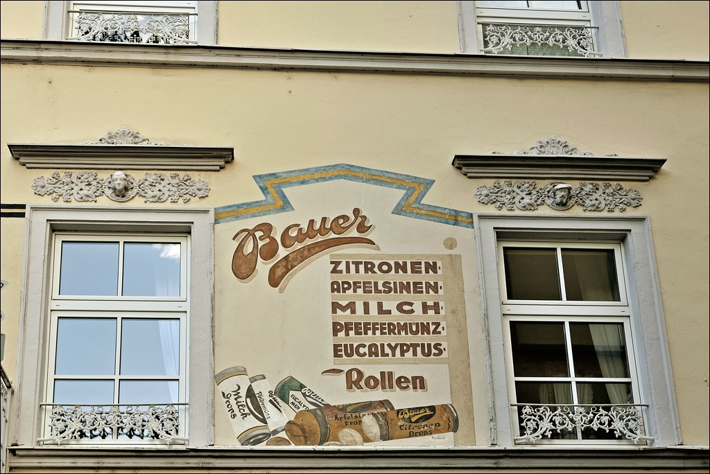 Mehlgasse Bauer Reklame