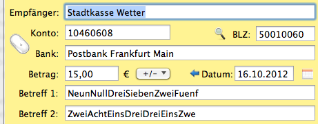 Mein Dankeschön an die Stadtkasse