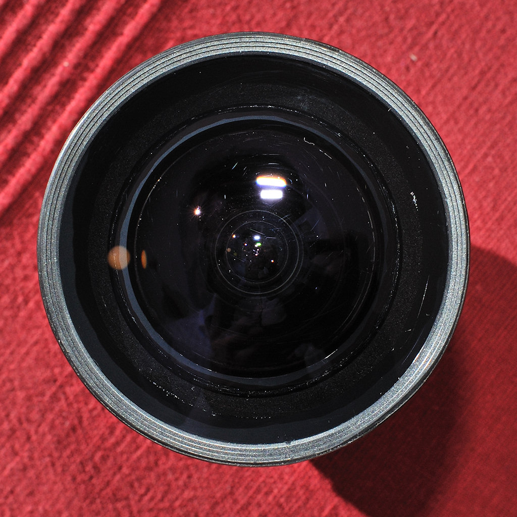Mein selbstgebasteltes zirkulares DX-Fisheye, endgültige Bauversion.