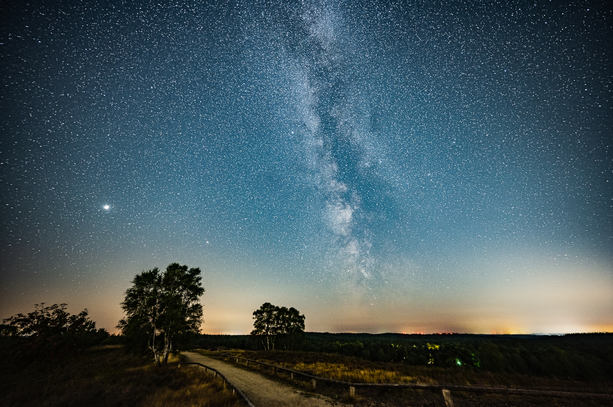 Milchstraße in der Lüneburger Heide
