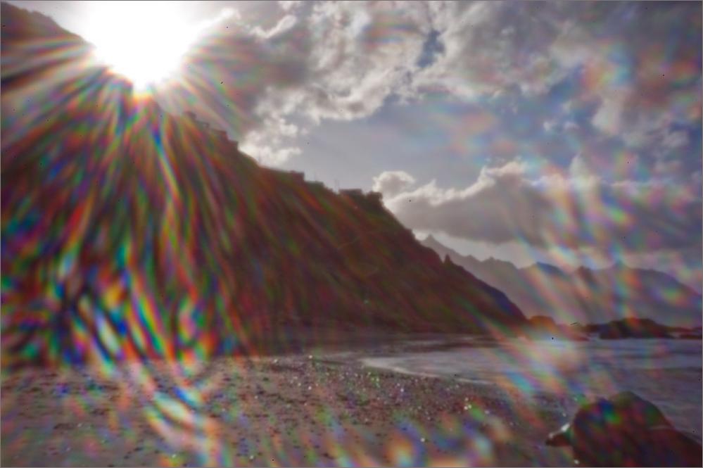 Mit der Lochblende bei Gegenlicht!