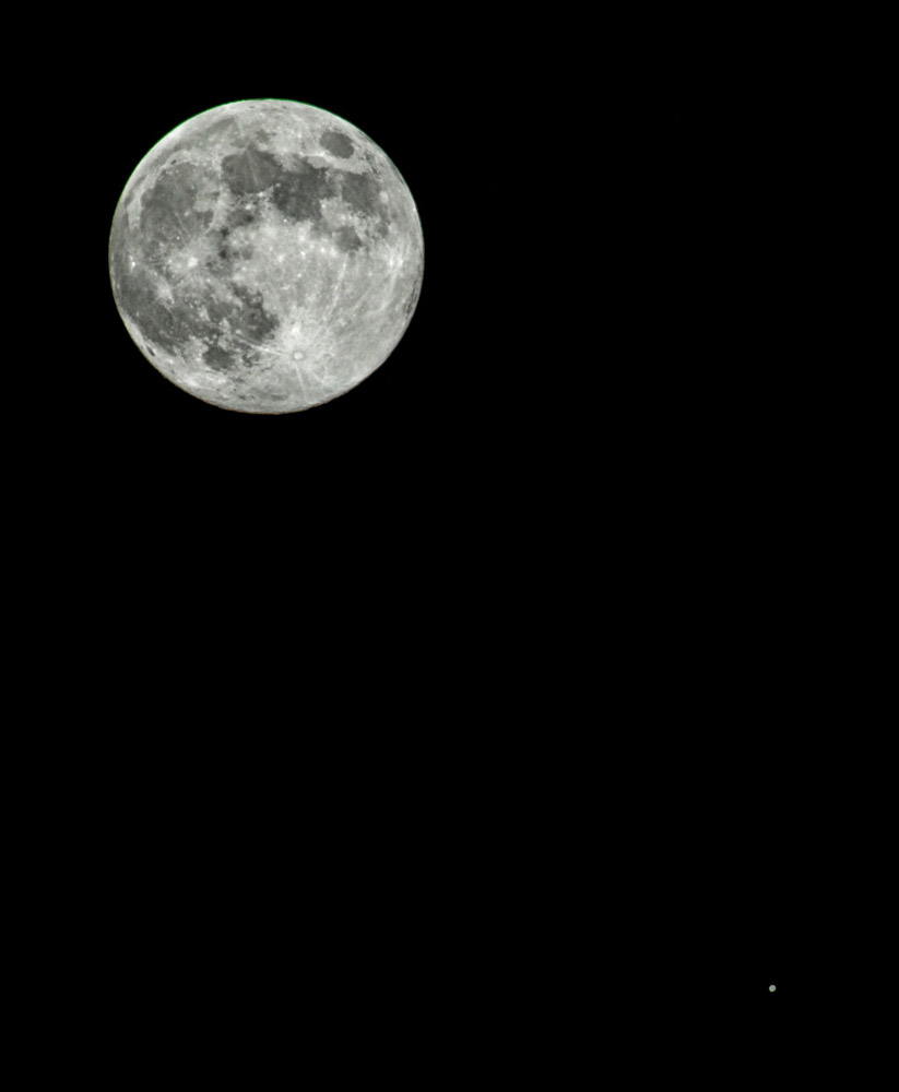 mond und jupiter
