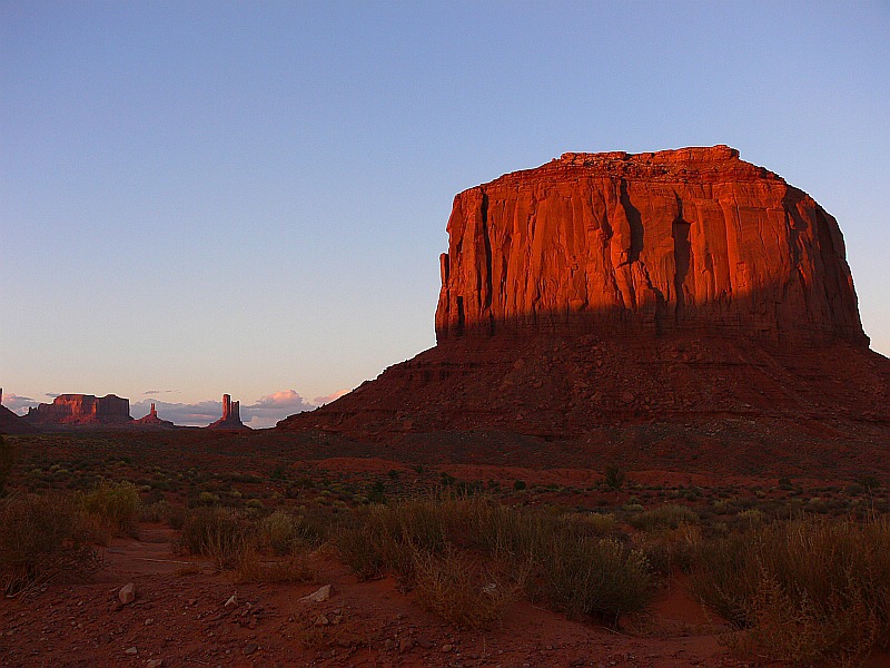 Monument Valley im Sonnenuntergang