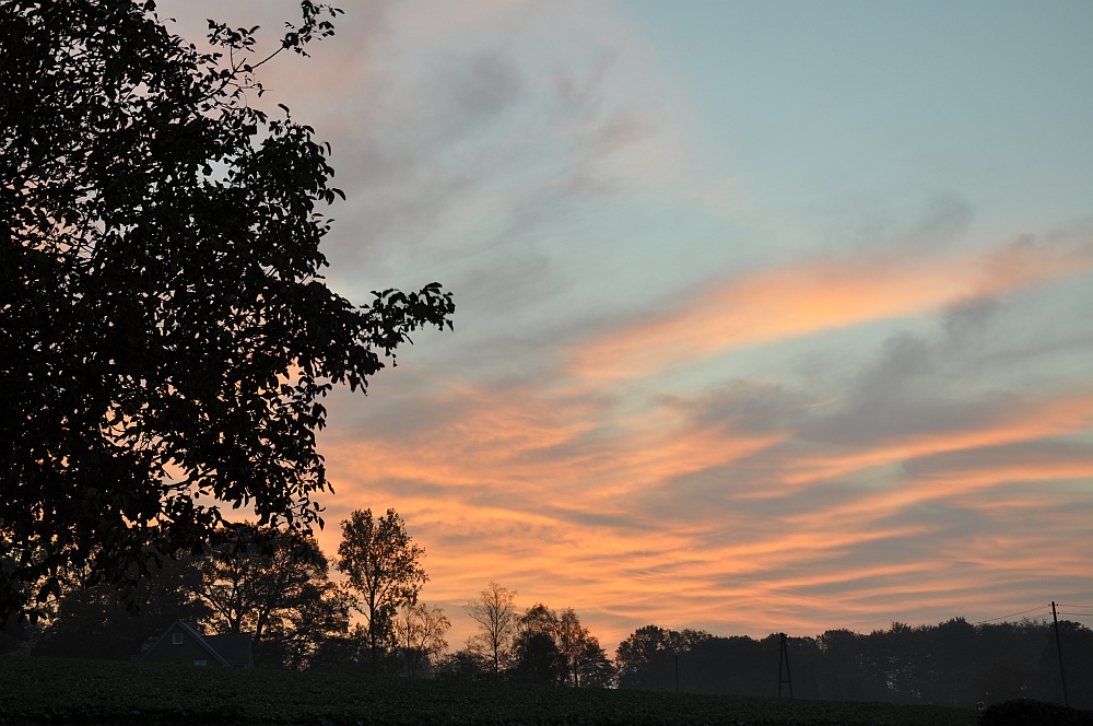 Morgenrot im Tecklenburger Land