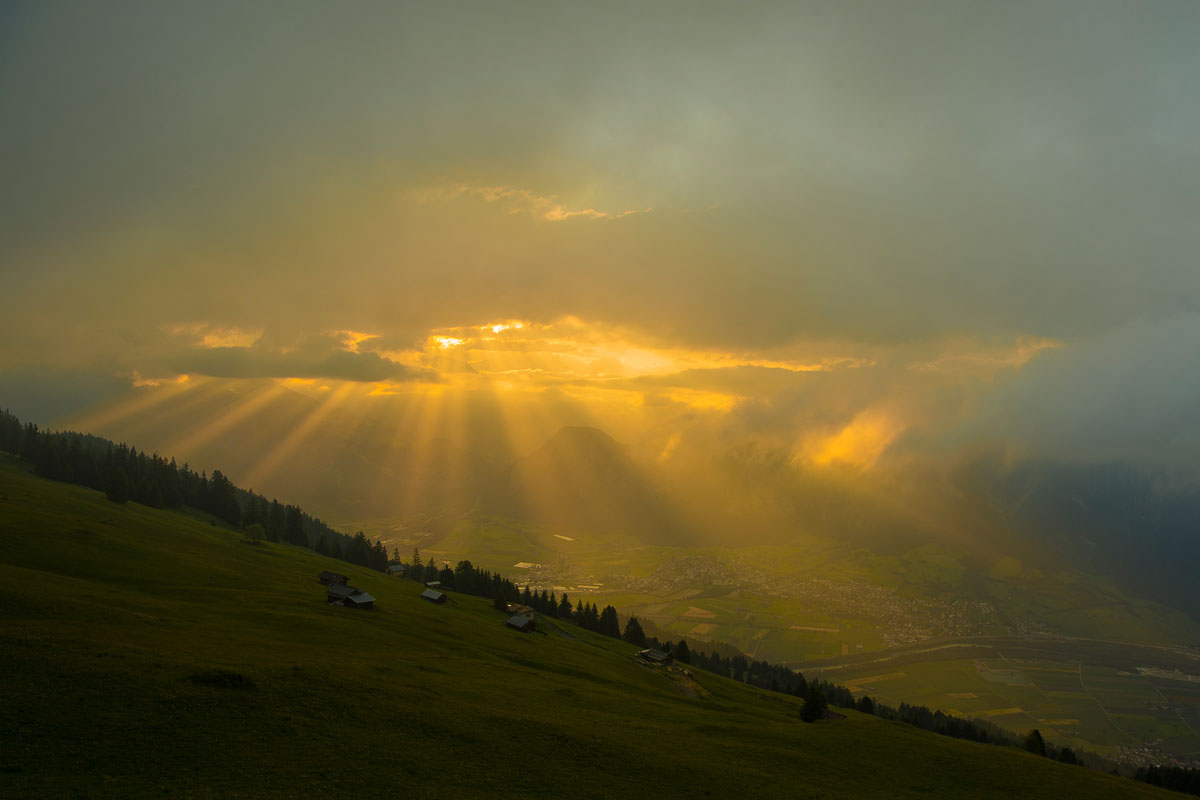 Morgenstimmung Alp Salaz Untervaz GR Schweiz
