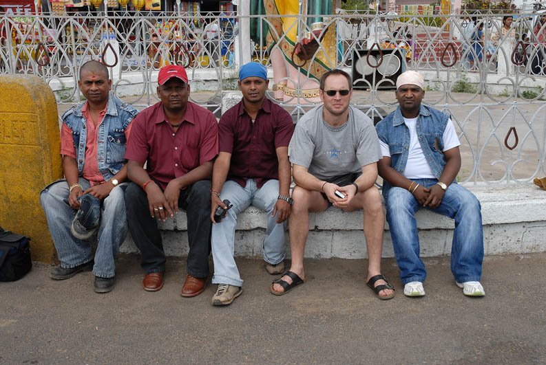 My friend Richie and indians (Chamundi Hill)