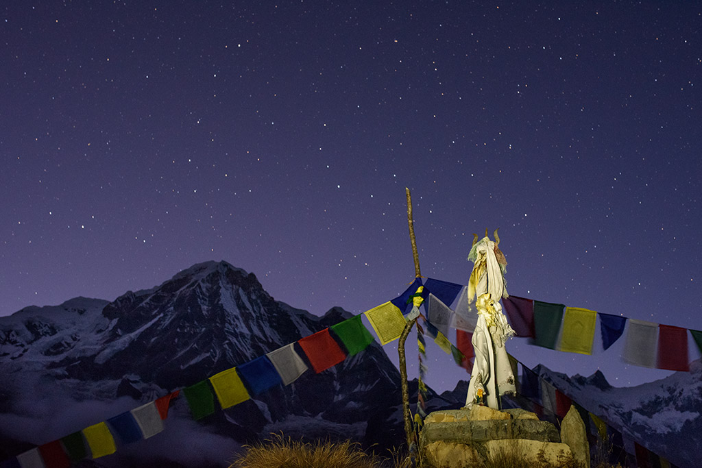 Nacht an der Annapurna South klein