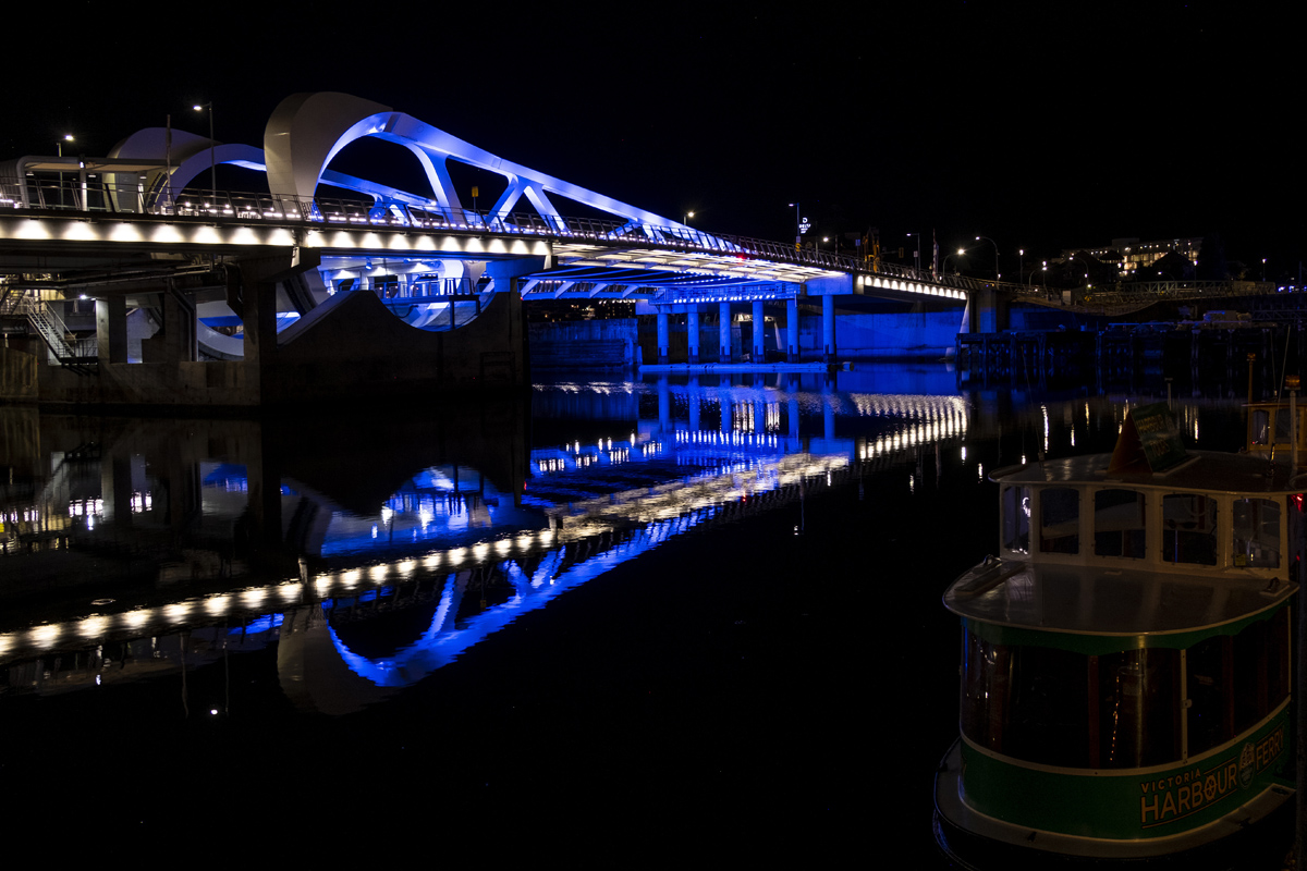 New Johnson Street Bridge in Victorya British Columbia