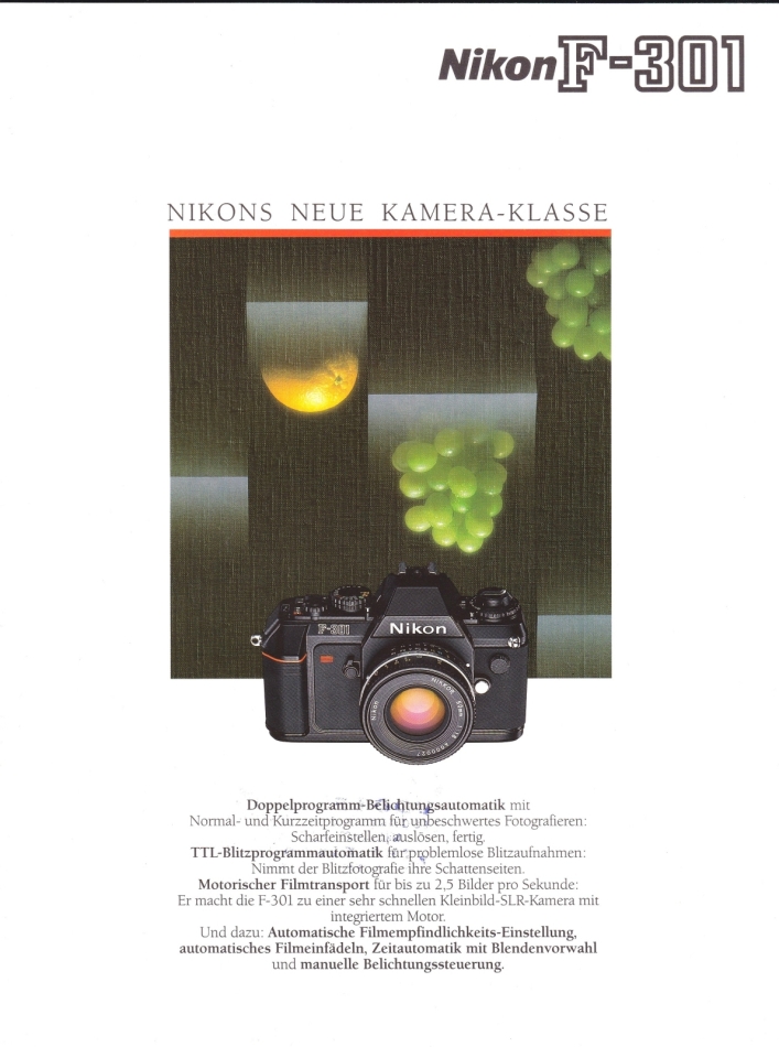 Nikon F301 front