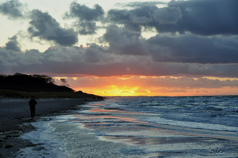 Noch ein Sonnenuntergang an der Ostsee