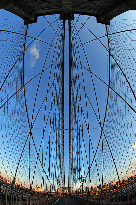 NYC BrooklynBridge Fisheye