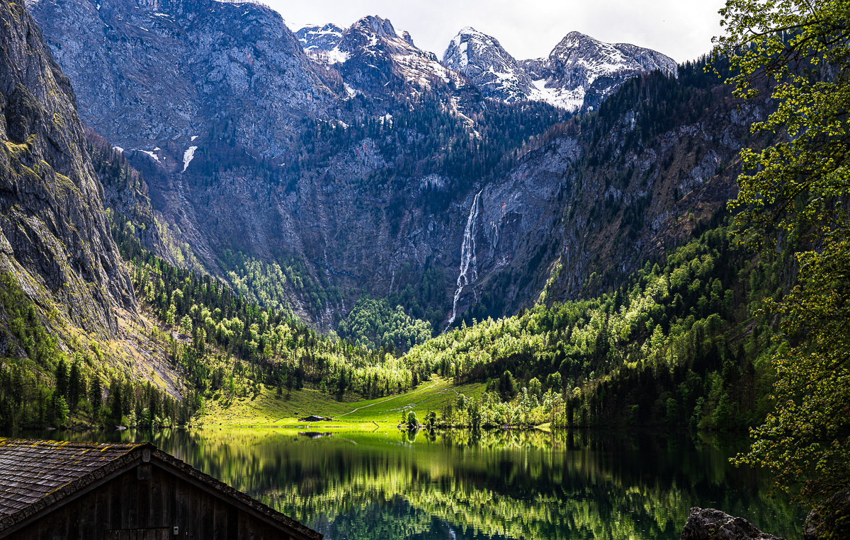 Obersee mit Röthbachfall