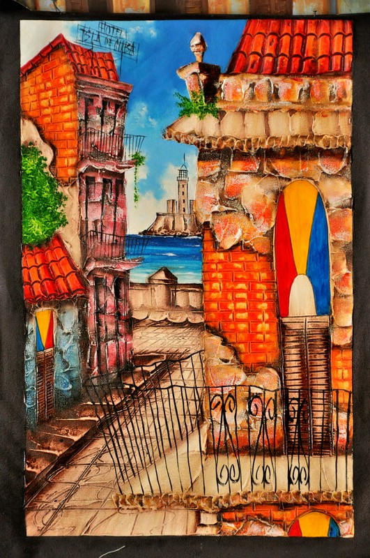 Oelbild der Strassenmaler