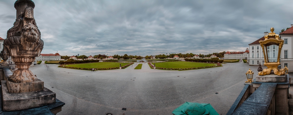 Panorama mit Graufilter Nymphenburger Schloss
