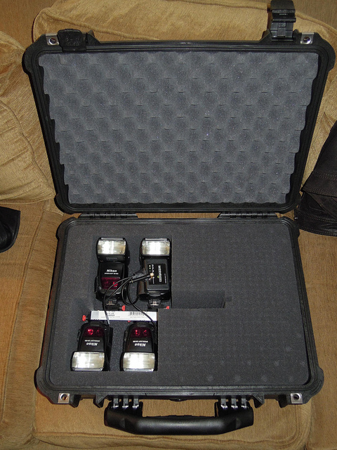 Pelican Case fuer meine Blitze