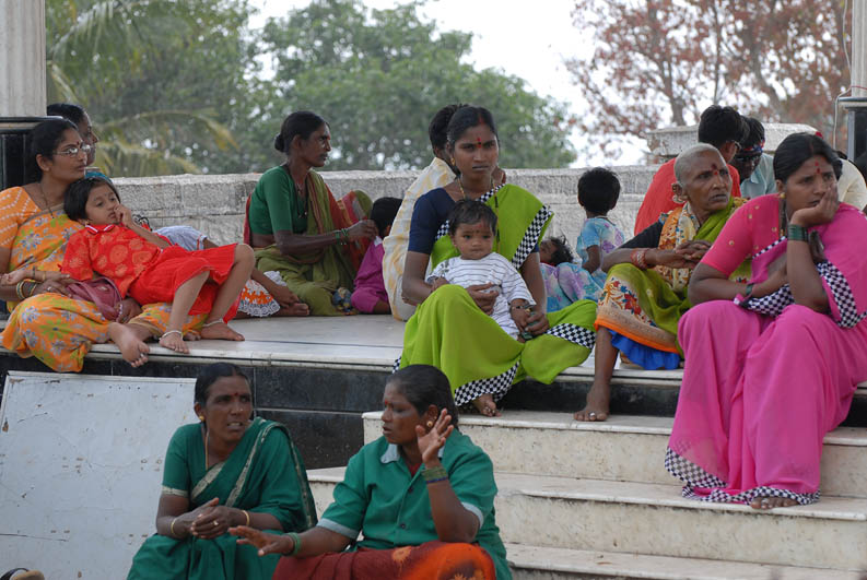 Pilgrims at Chamundi Hill