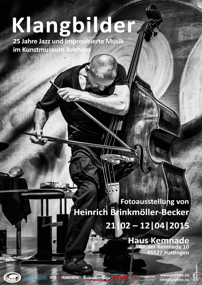 Plakat  Fotoausstellung 'Klangbilder' im Haus Kemnade Hattingen