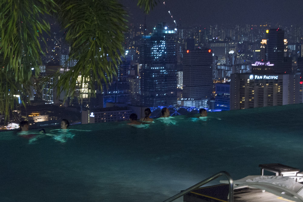 Pool Marina Sand Bay at night