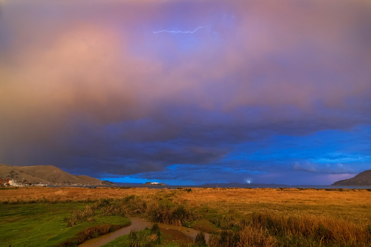 Puno Peru - Hagelsturm mit anschliessendem Gewitter