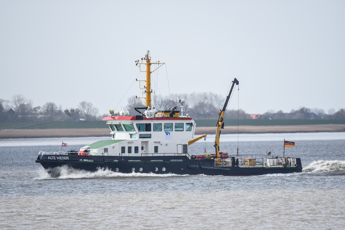 "Alte Weser", Seezeichenschiff der Wasser- und Schifffahrtsverwaltung des Bundes