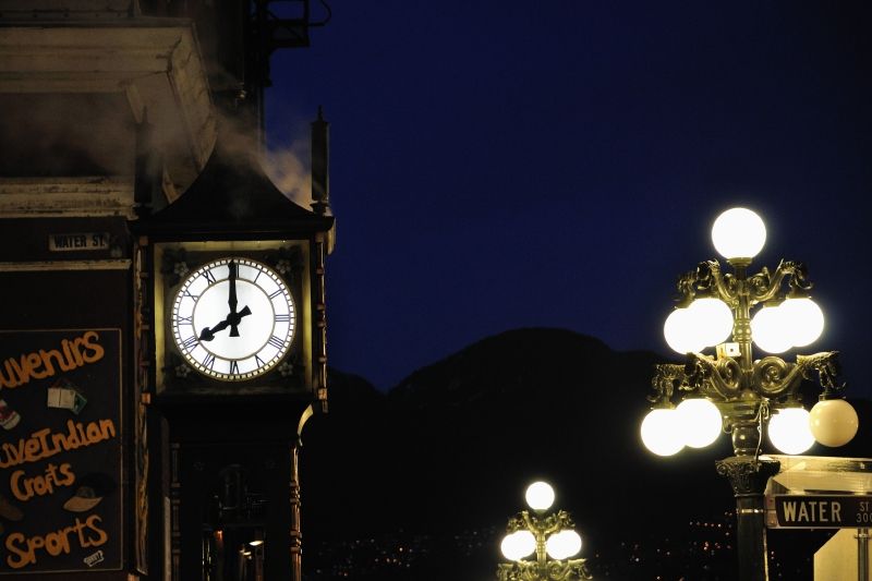 "Steam Clock" an der Waterfront Vancouver