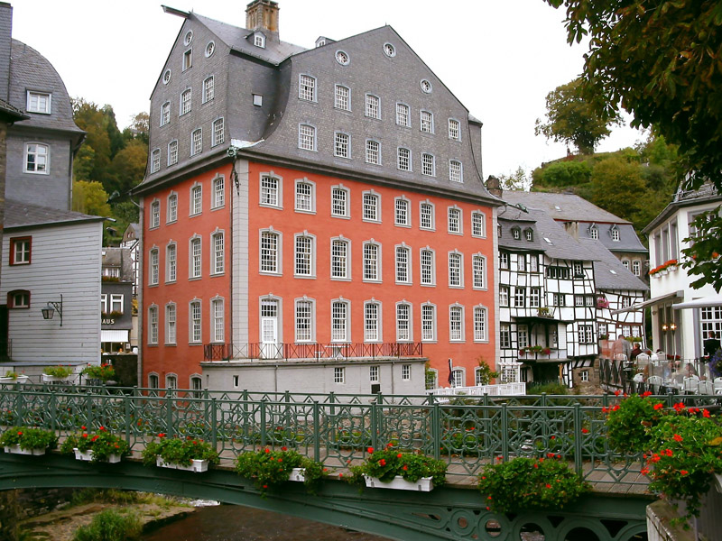 Rathaus in Monschau , Rückseite