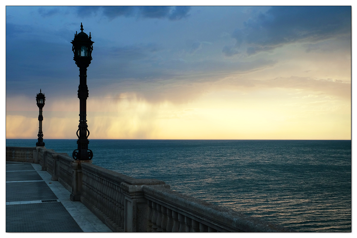 Regen vor Cádiz