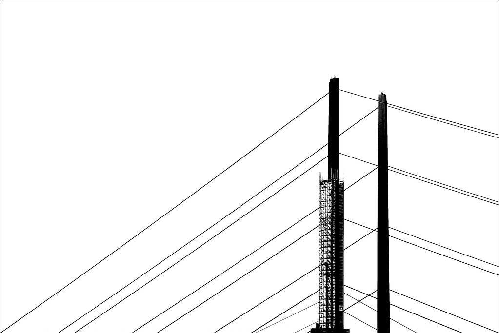 Rheinbrücke Düsseldorf 09 / 2010