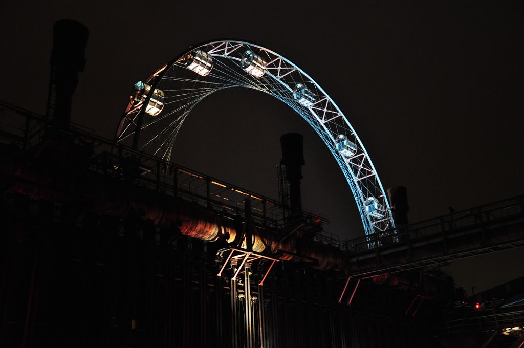 Riesenrad bei Nacht