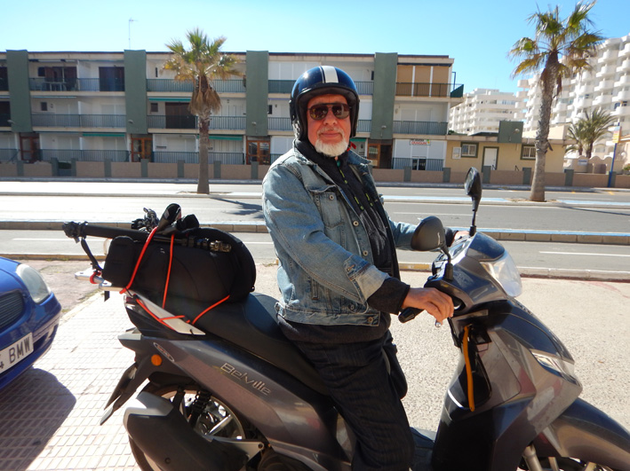 Rollerfahrer La Manga