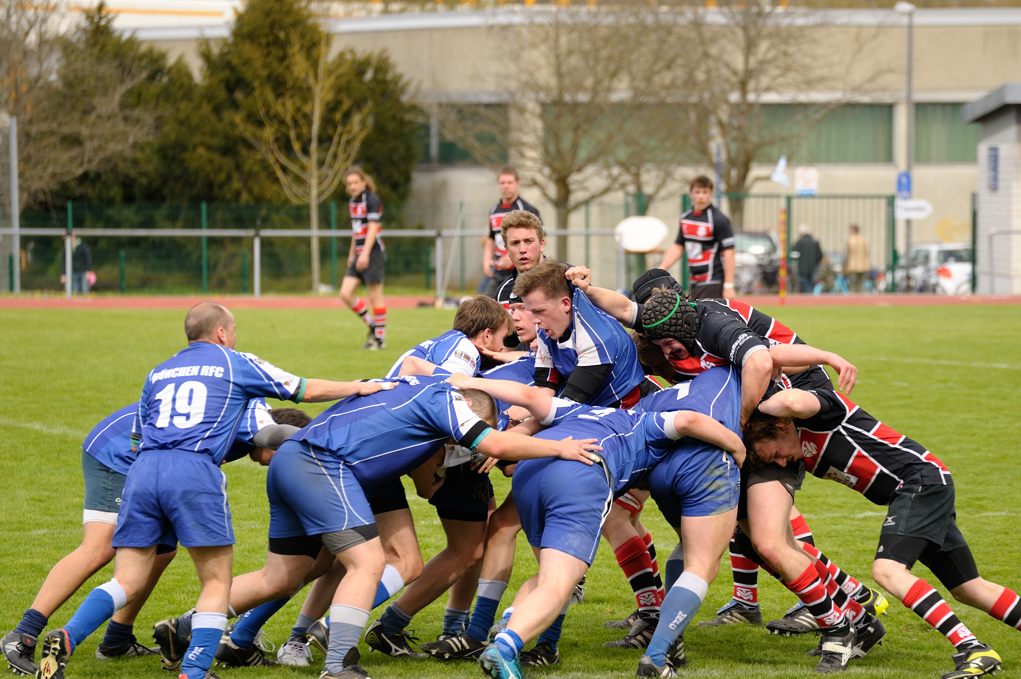 Rugby Memmingen Eagles gegen RFC München in Memmingen am 21.04.2012.