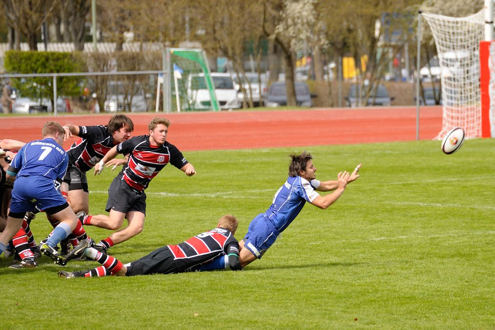 Rugby Memmingen Eagles gegen RFC München in Memmingen am 21.04.2012.