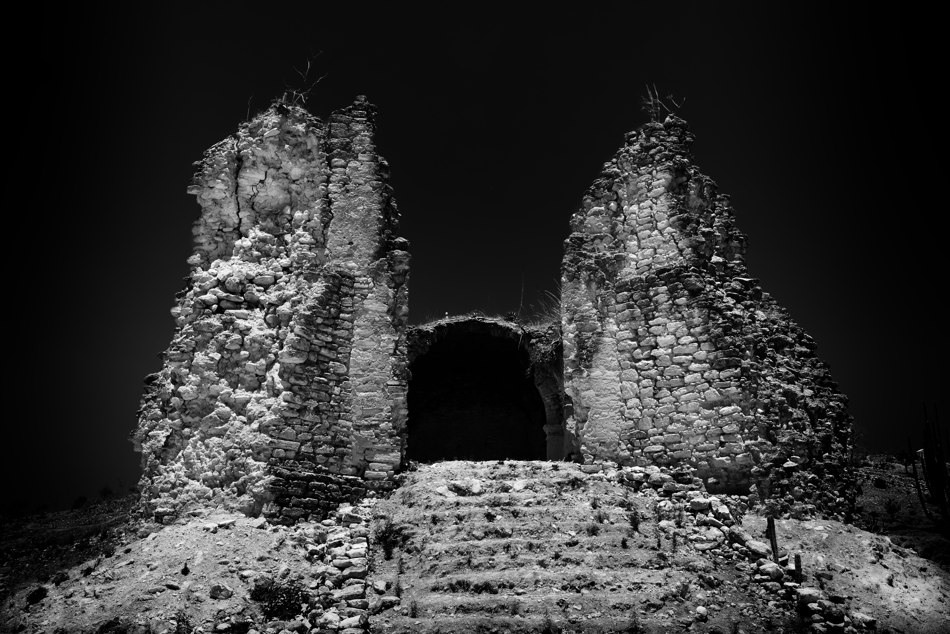 Ruinas al norte del Convento de Achiutla, Oaxaca, Mexiko