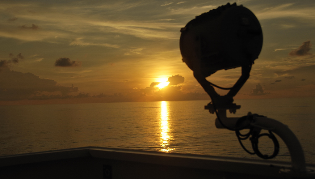 Südchinesische See, am Morgen nach Singapur Strait