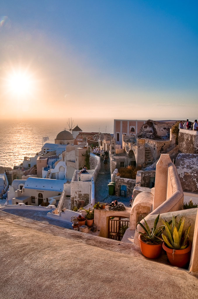 Santorin, Freihand