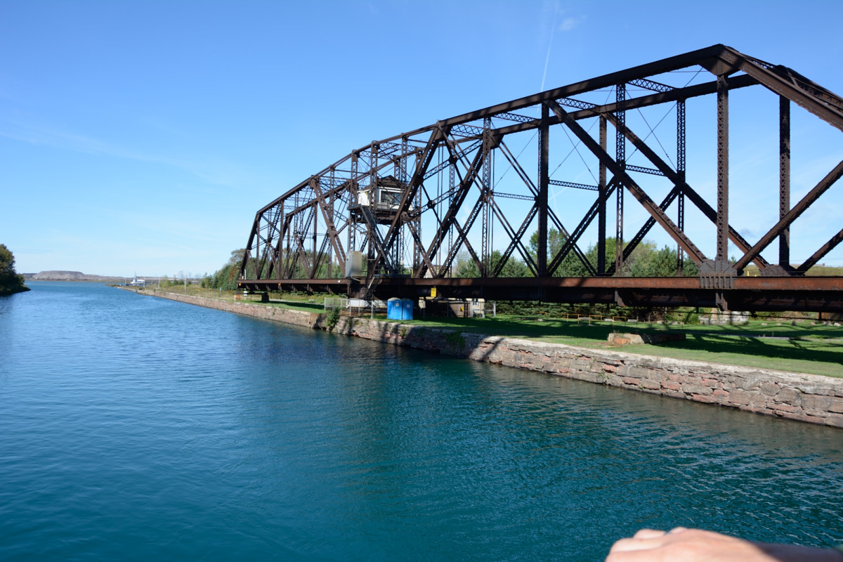 Sault Ste. Marie International Bridge(Notbrücke als Drehbrücke)