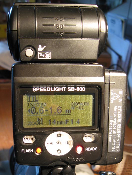 SB800 Cam off