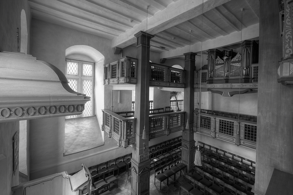 Schlosskirche Hadamar Innenraum sw