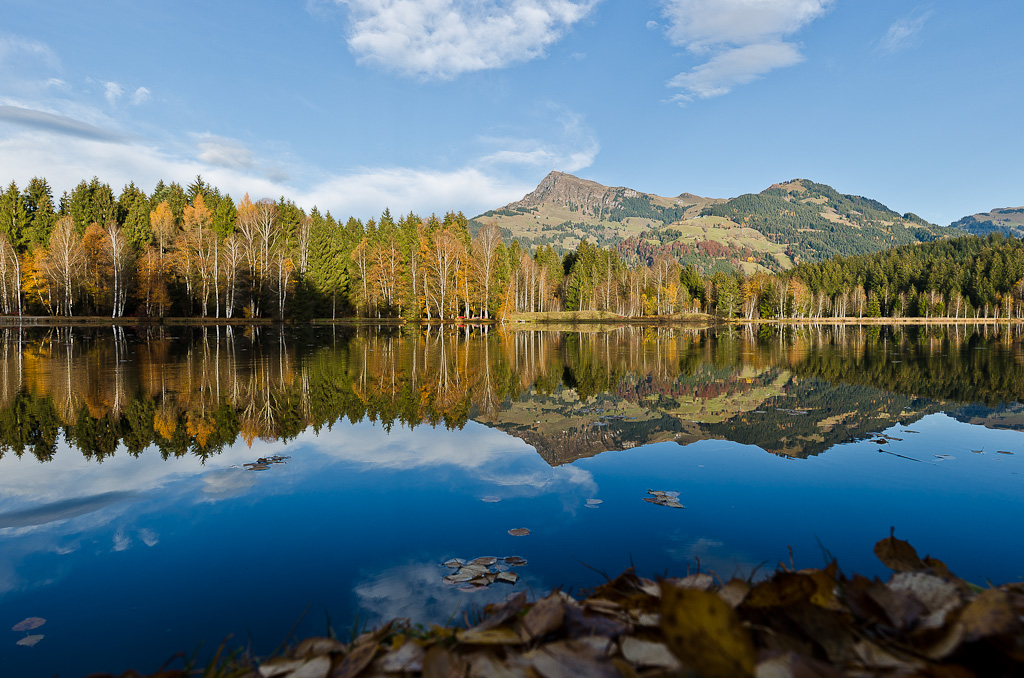 Schwarzsee bei Kitzbühel - Blick auf das Kitzbüheler Horn (bei Föhn)